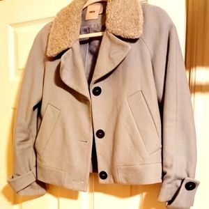 Powder Blue Wool Jacket by ASOS
